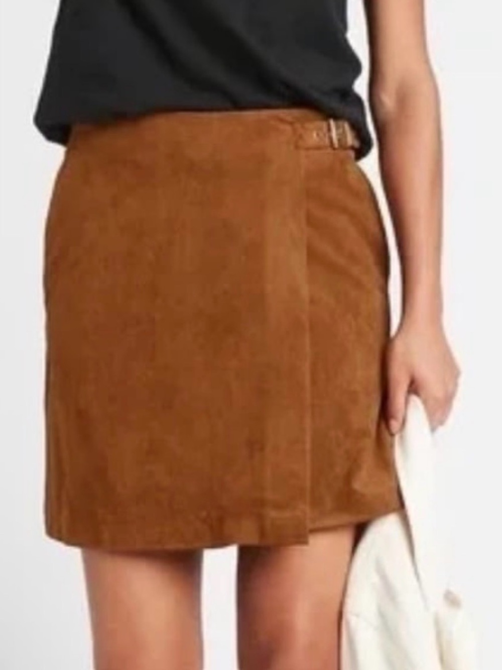 NWT Banana Republic Vegan Suede wrap Skirt